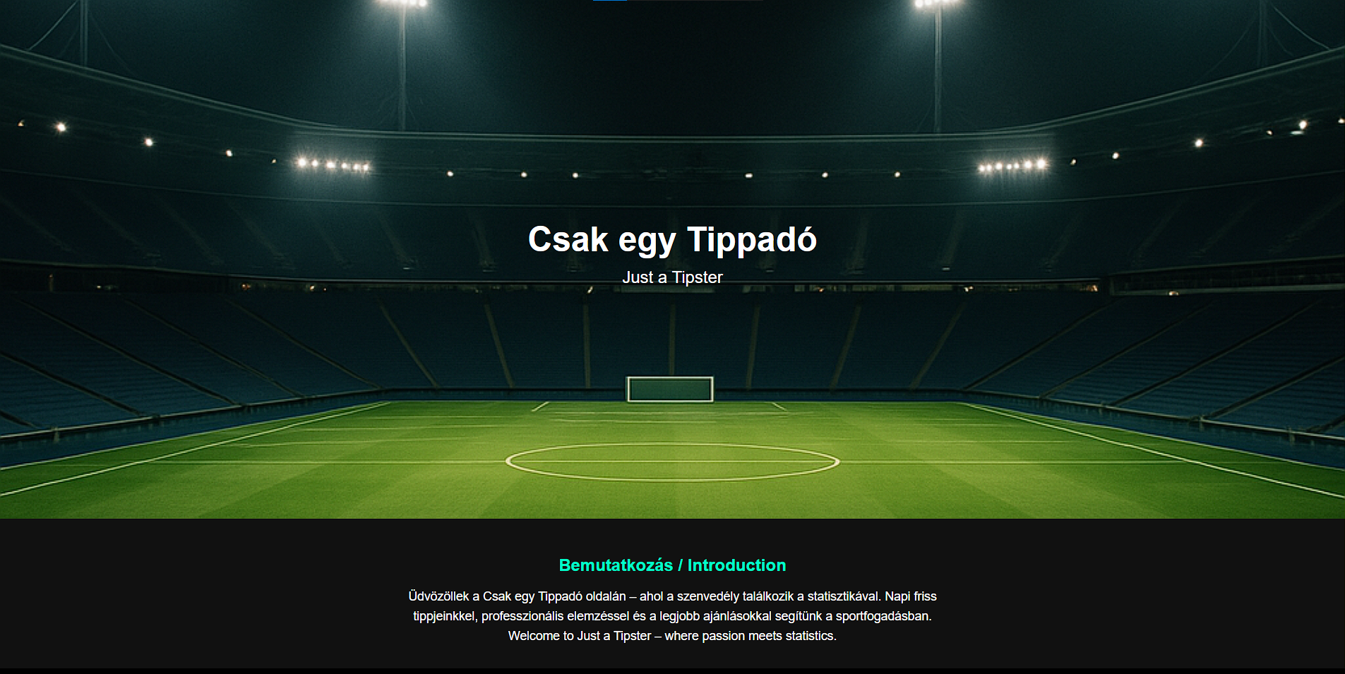 Tipster – Sportoldal